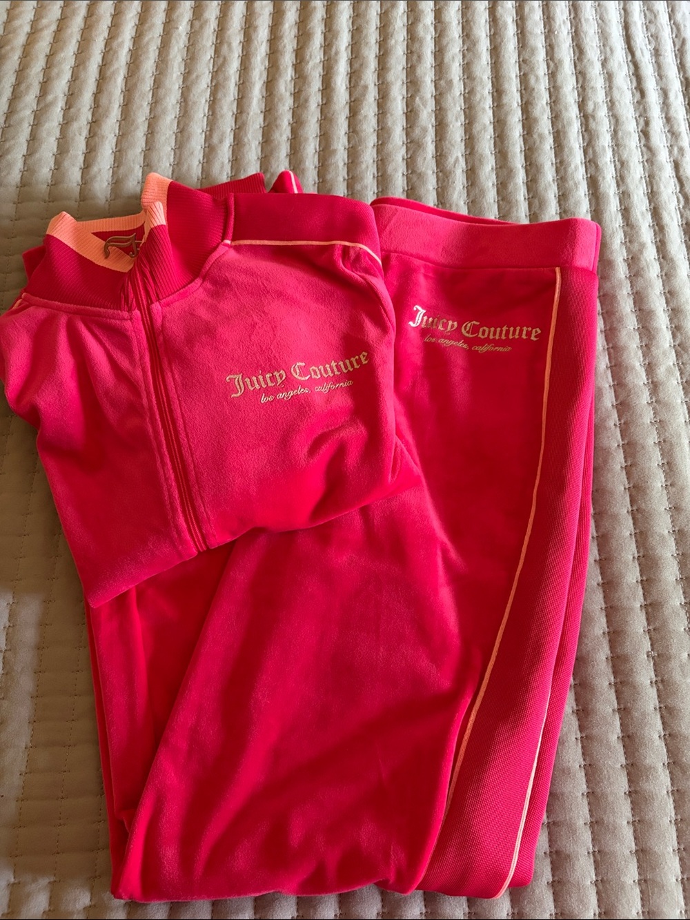 Juicy Couture Hot Pink Zip-Front Jacket & Pants